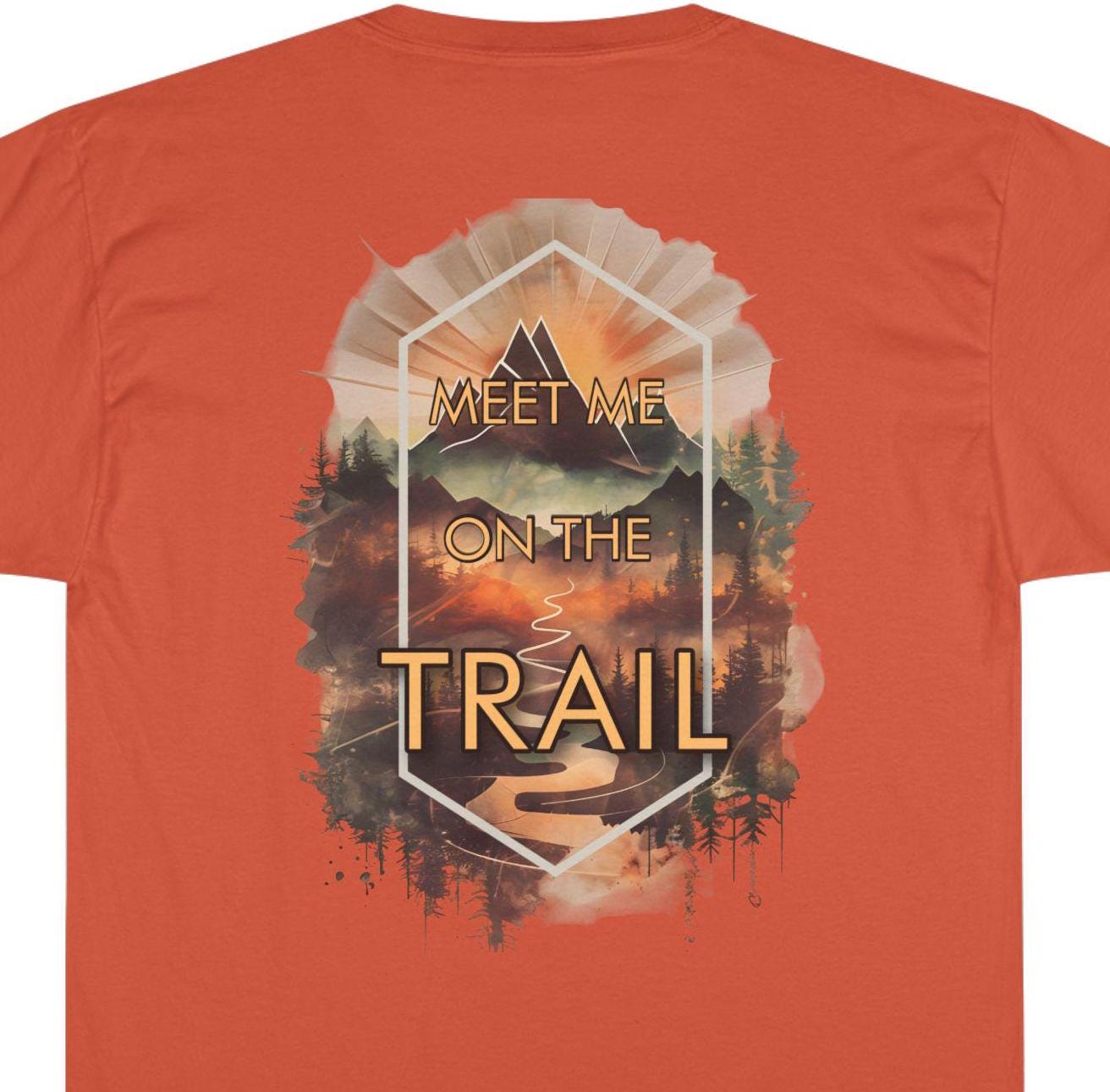 Mountain Adventure T-Shirt, Hiking Tee, Wanderlust Shirt, Forest Trails Top, Outdoor Nature Clothing